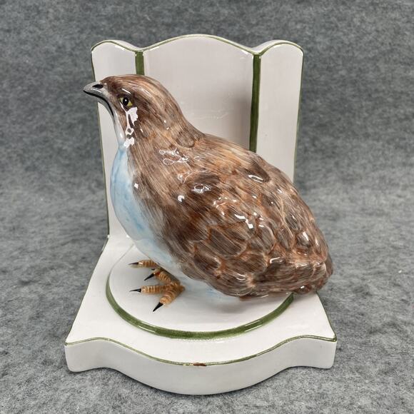 Vintage Nora Fenton Ceramic Bird Bookend Italy No.105/21 HARD TO FIND - Picture 1 of 8